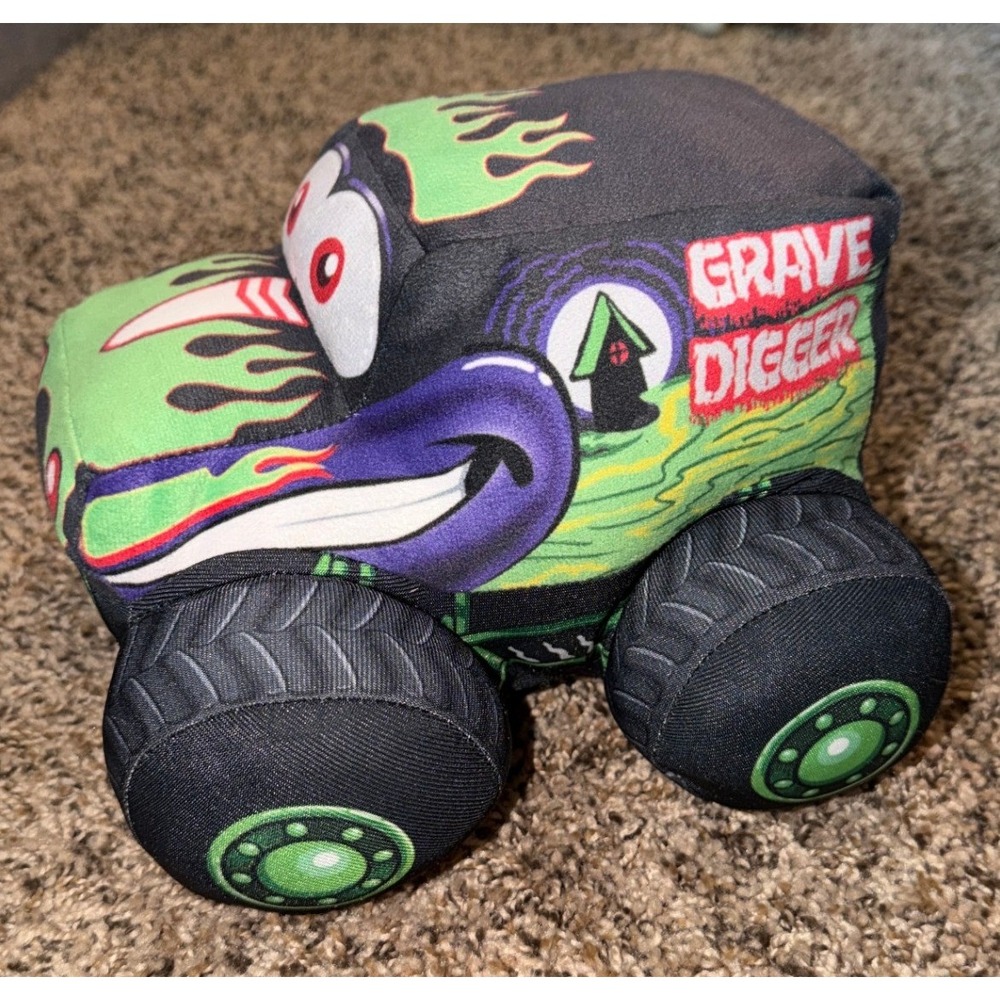 Monster Jam-Monster Jam "Trruckin' Pals" Grave Digger Plush Monster Truck